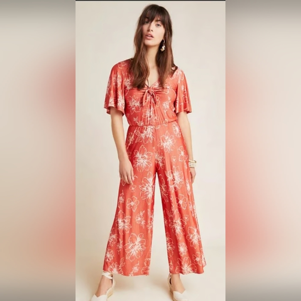 Farm Rio Anthropogie Jacobella Jumpsuit Xs